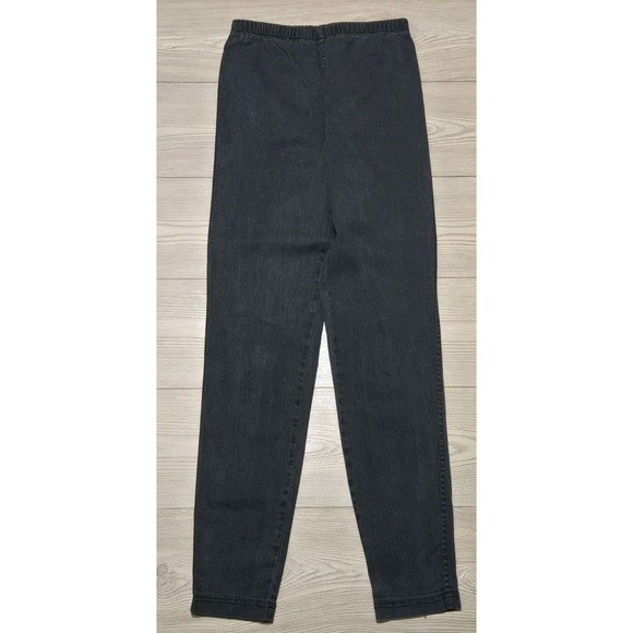 Tag Pants - Vtg Forenza Pull Up Pants Womens Sz Medium No Tag Black 25x30 Elastic Waist 80s